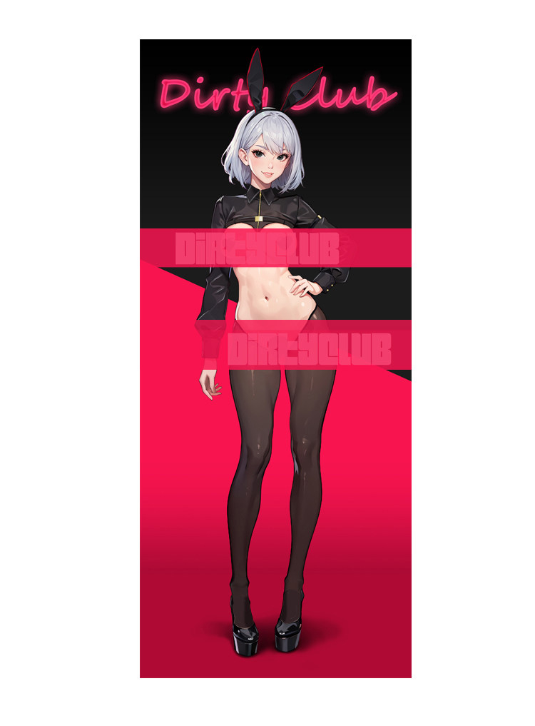 ブラック　バニーガール　セクシーコスチュームセット　コスプレ衣装　アニメ　二次元-3