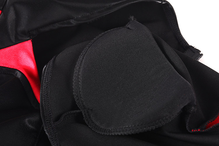 レッド＆ブラック　長袖つなぎ　コスプレ衣装-16
