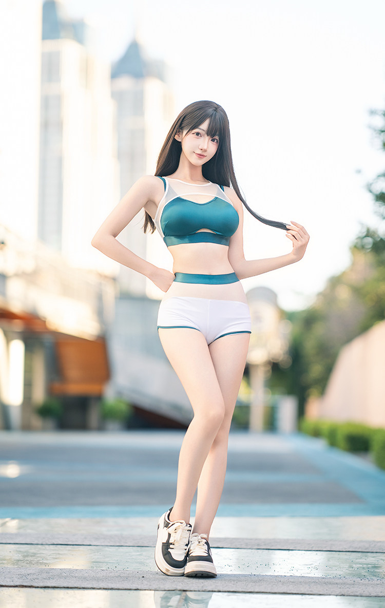 メッシュフィットネスウェア　セクシーコスチュームセット-17