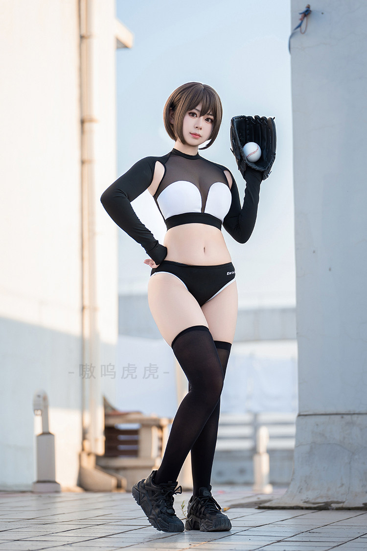ブラック/ホワイト　長袖　体操服　トップス＆パンツセット-13