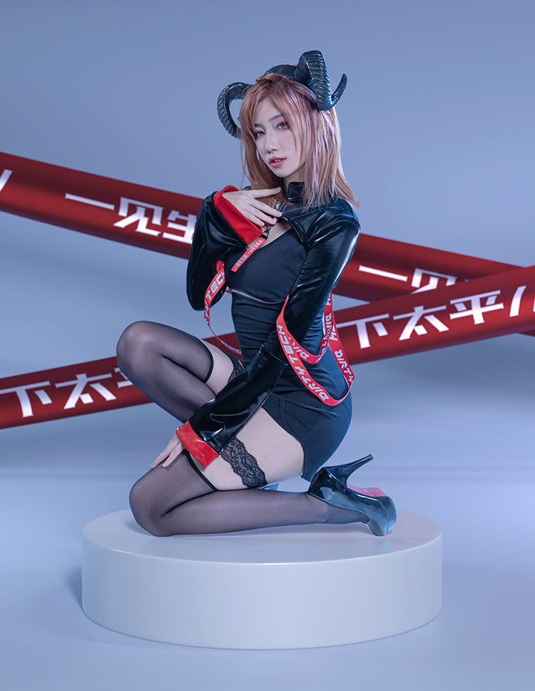 ブラック/ホワイト　タイトスカート　コスプレ衣装-18