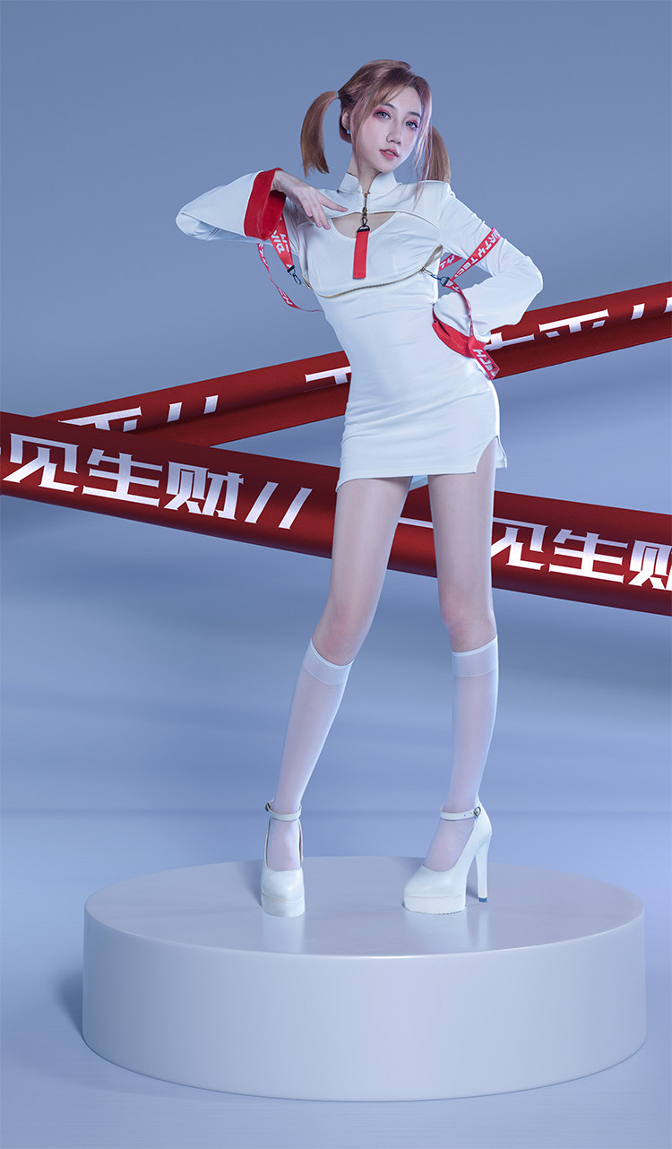 ブラック/ホワイト　タイトスカート　コスプレ衣装-19