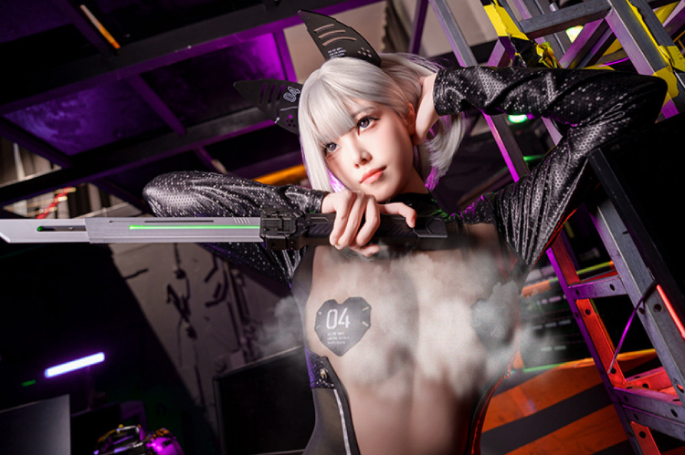 戦術アニメガール　フルボディスーツ　コスプレ衣装-15
