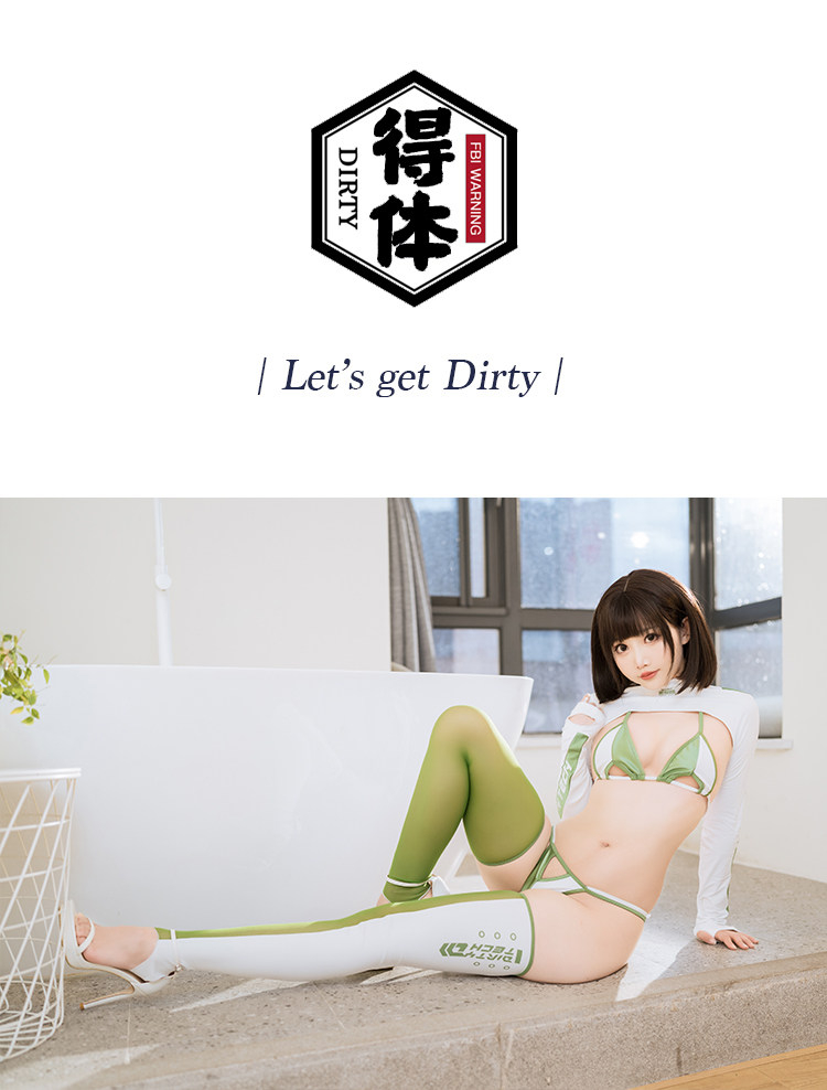 長袖　レースクイーン風　ビキニセット　セクシーコスチューム-1