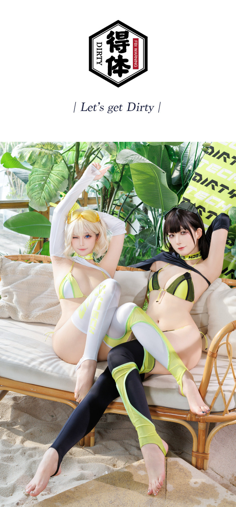 ブラック/ホワイト　長袖　レースクイーン風　セクシーコスチュームセット-1
