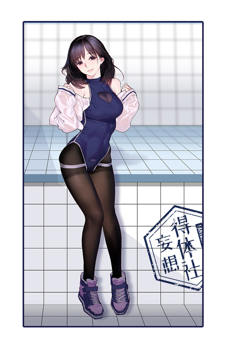 ブラック/ホワイト　海月姫　セーラートップス＆水着セット-12