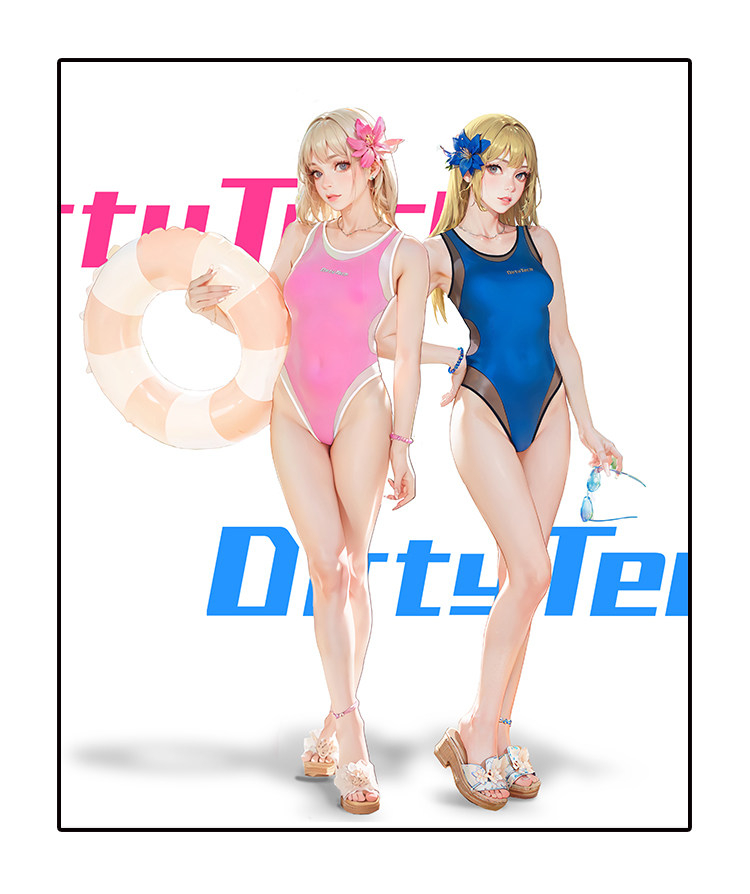レディースワンピース水着　半透明　セクシー水着-6