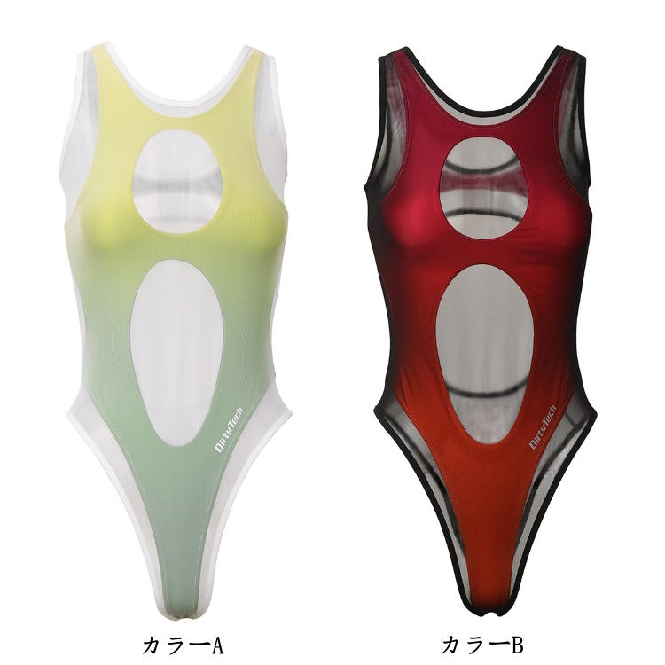 女性用　ワンピース水着　セクシー-3