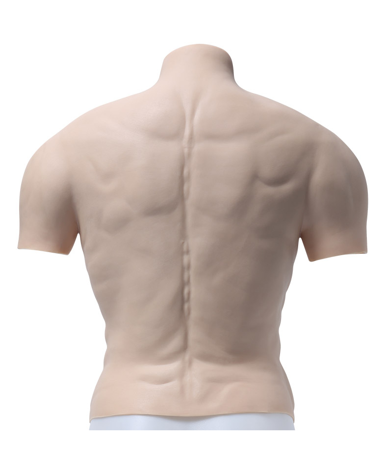半袖偽腹筋 医療用シリコン製 偽筋肉 マッチョに変身 シリコン 筋肉マン 仮装 コスプレ道具
