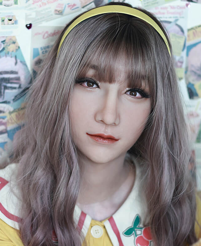 美人顔の恵(May)ちゃん 全頭スタイル フィメールマスク 目玉無し 顔に